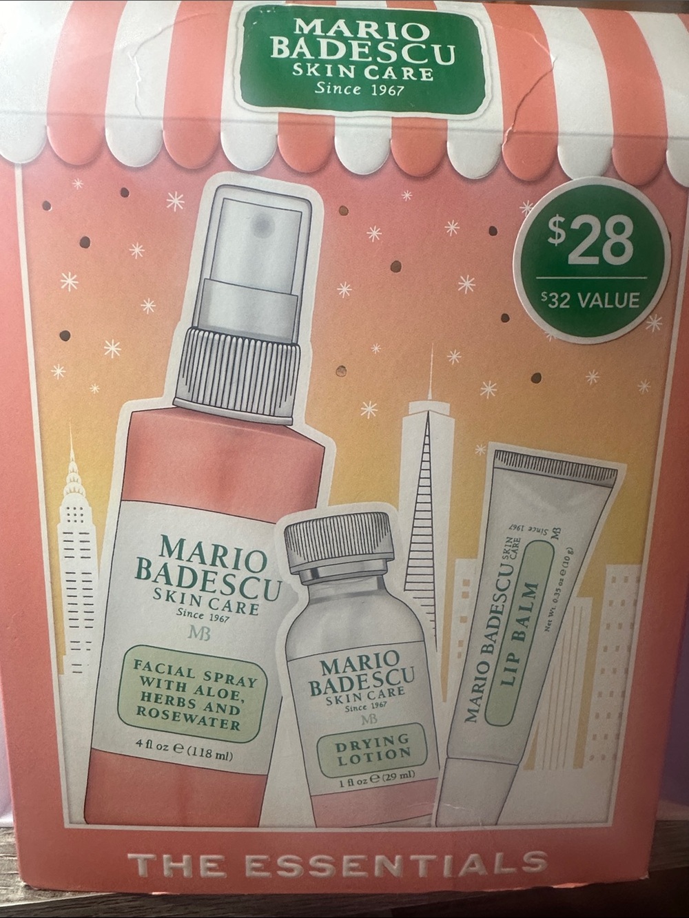 Mario Badescu Coral-Peach & Green Skincare Gift Box
